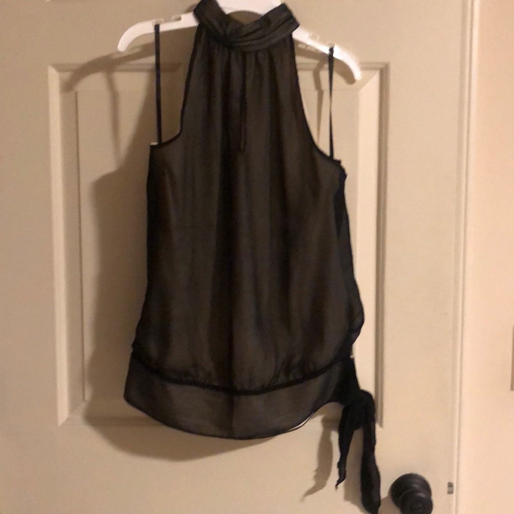 Black dressy top.